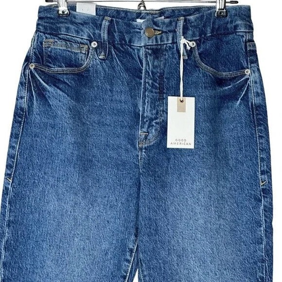 Good American Good Classic Skinnyish Fit High Rise Jeans Blue Size 6/28 NEW - Picture 5 of 7